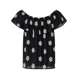 Blusa in 80% Tencel 20% Poliester Nero