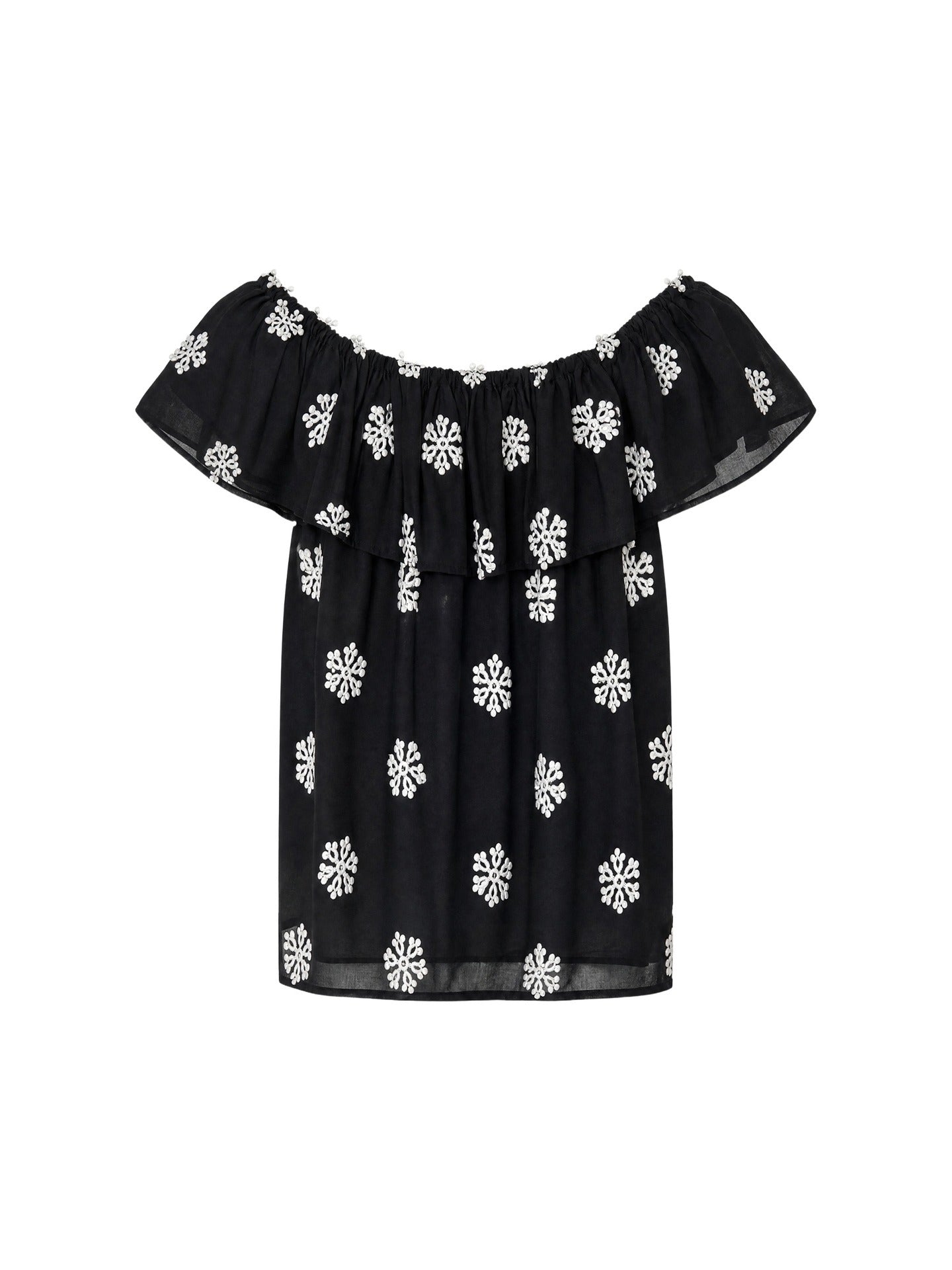 Blusa in 80% Tencel 20% Poliester Nero