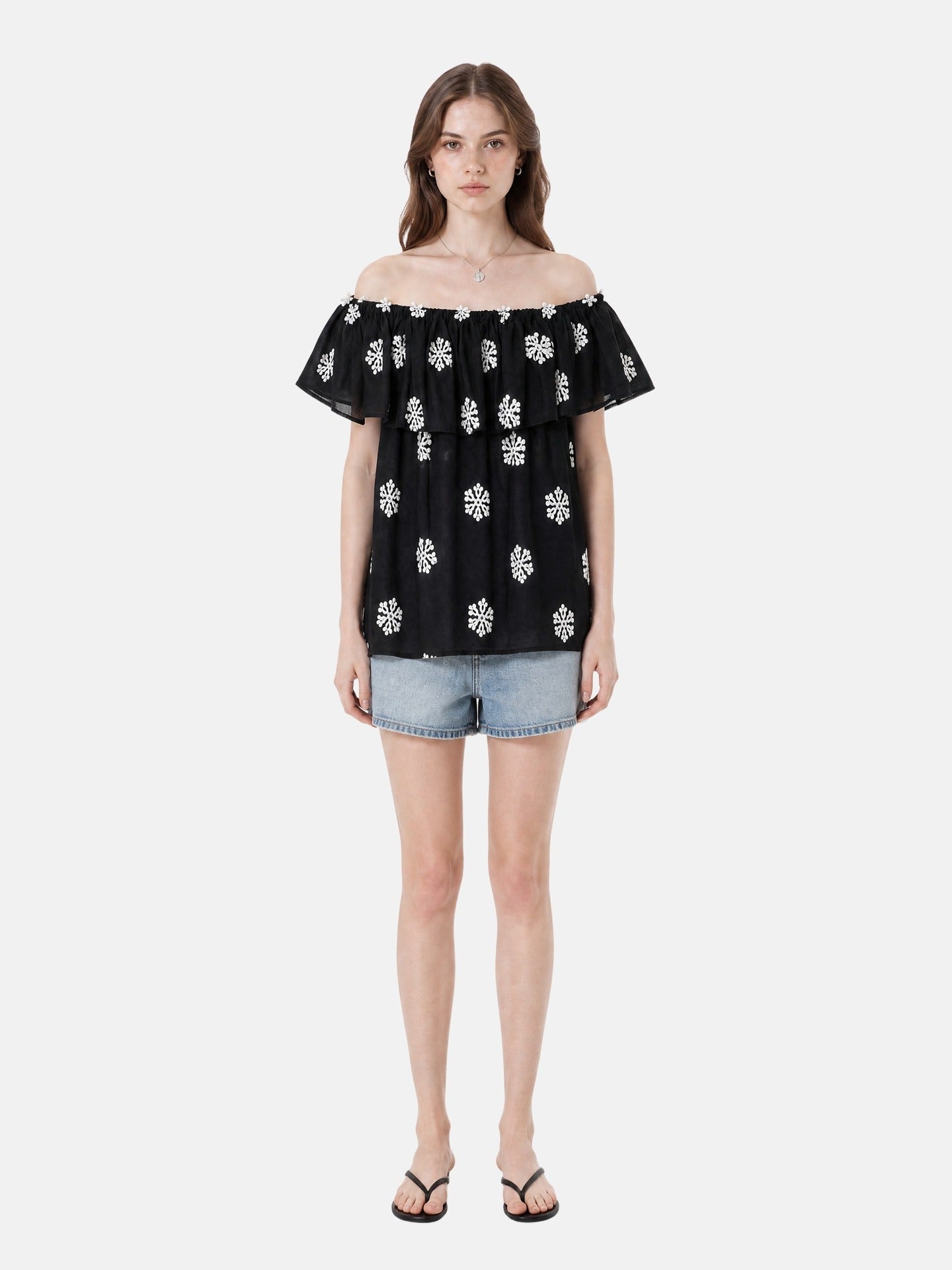 Blusa in 80% Tencel 20% Poliester Nero