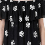 Blusa in 80% Tencel 20% Poliester Nero