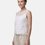 Blusa in Poliestere Bianco