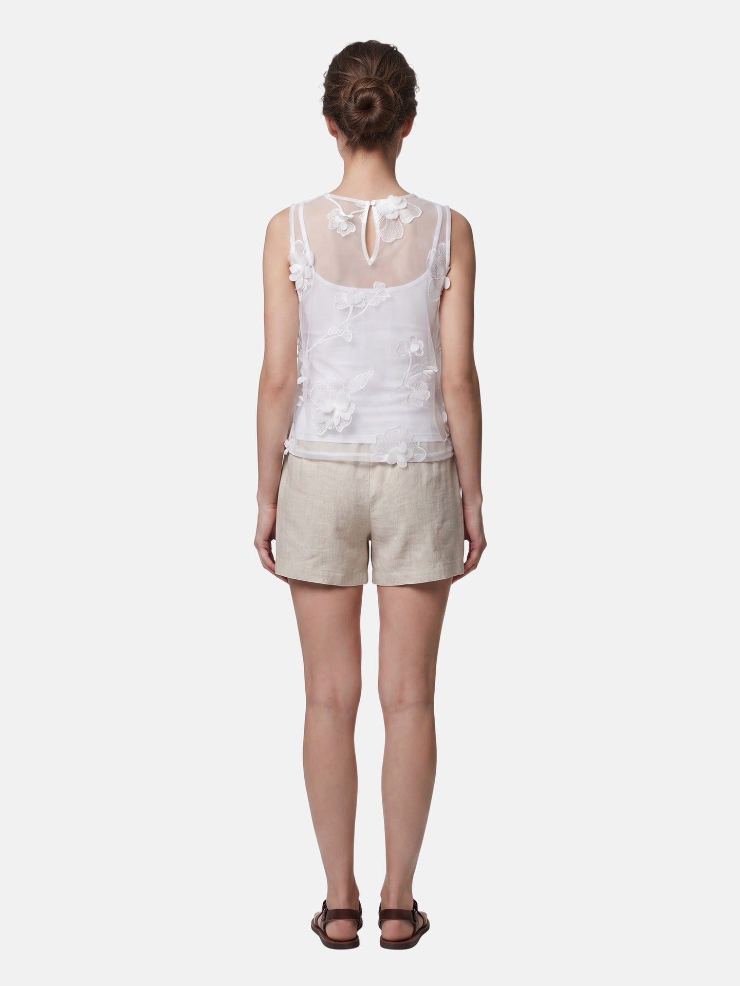 Blusa in Poliestere Bianco
