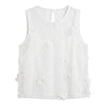 Blusa in Poliestere Bianco