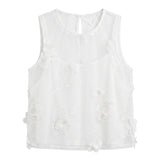 Blusa in Poliestere Bianco