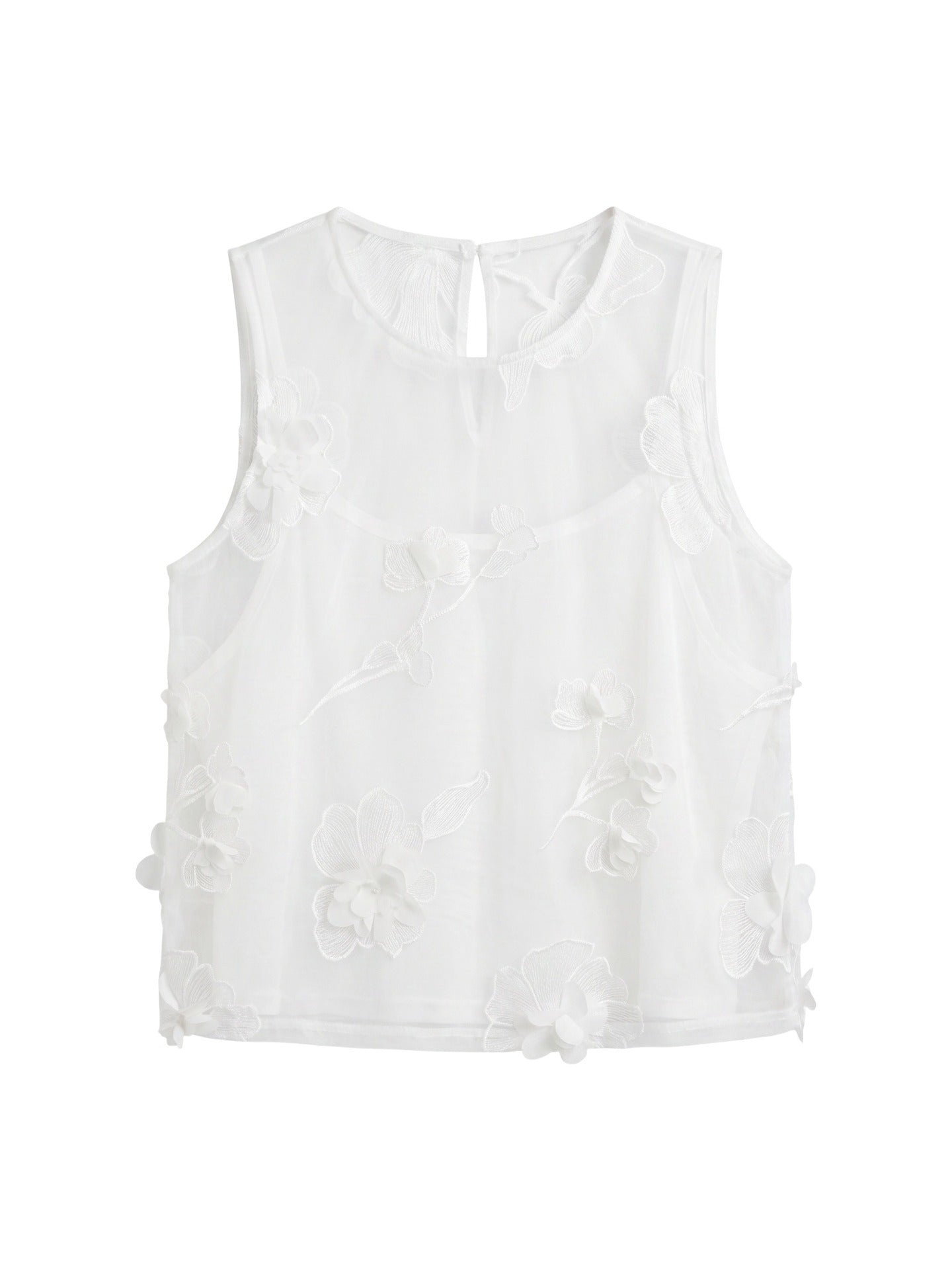 Blusa in Poliestere Bianco