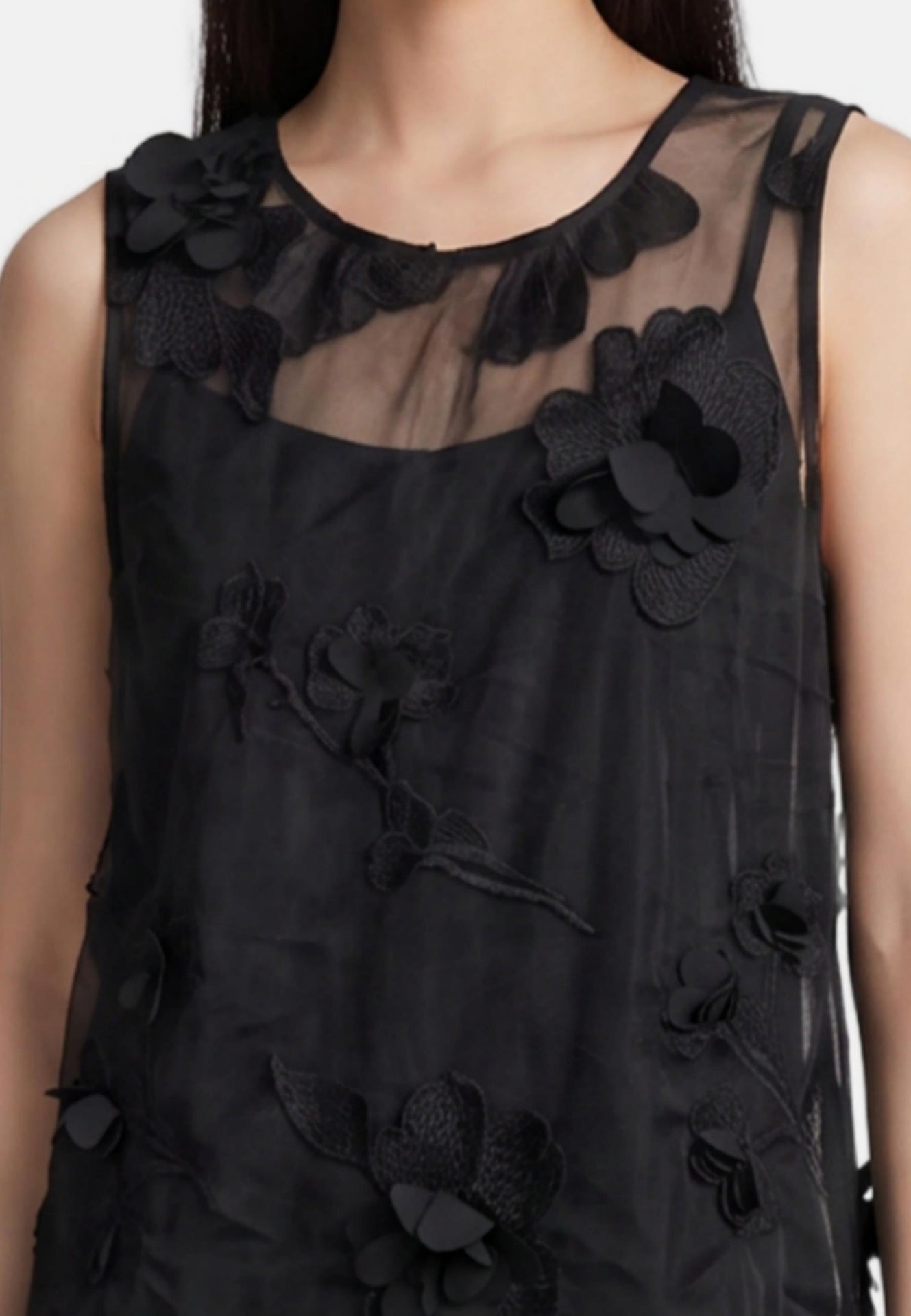 Blusa in Poliestere Nero