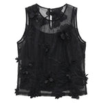 Blusa in Poliestere Nero