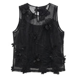 Blusa in Poliestere Nero