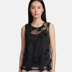 Blusa in Poliestere Nero