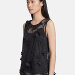 Blusa in Poliestere Nero