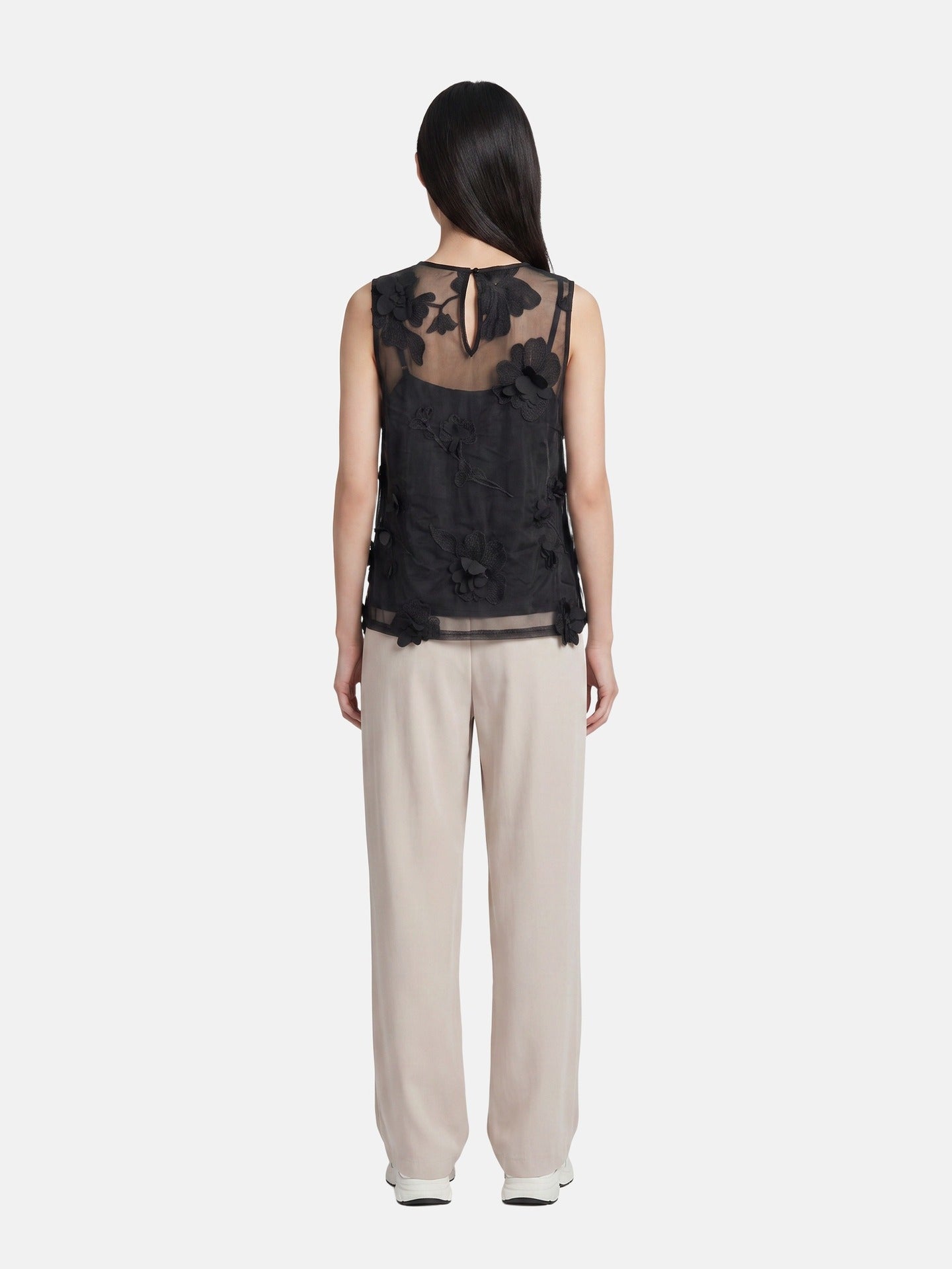 Blusa in Poliestere Nero