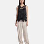 Blusa in Poliestere Nero