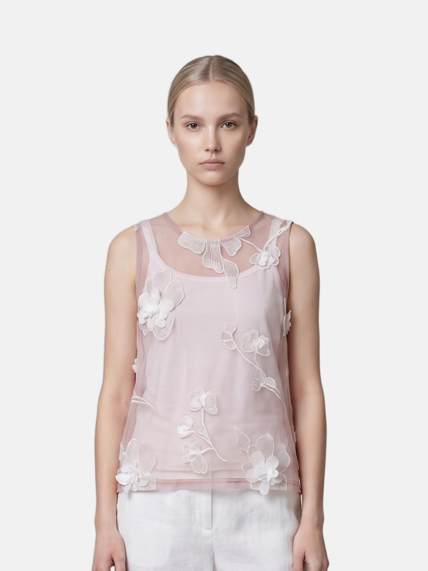 Blusa in Poliestere Rosa