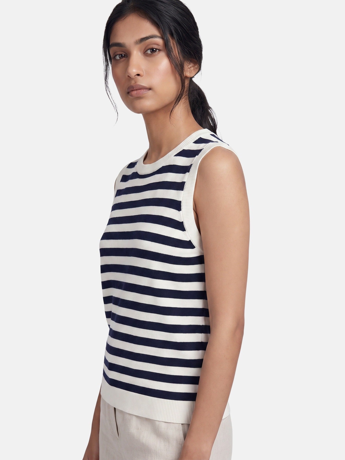 Top in 100% Viscosa Blu
