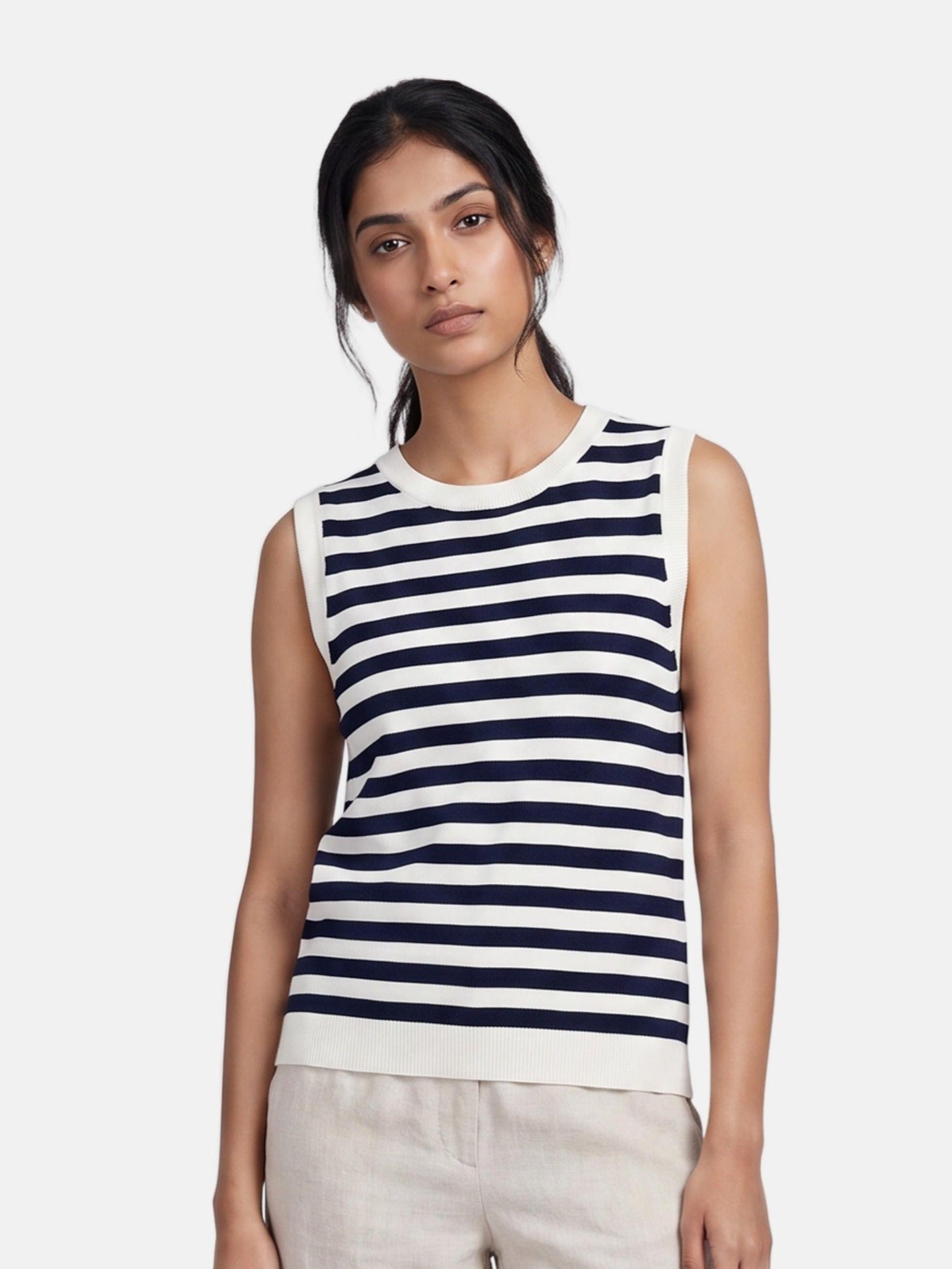 Top in 100% Viscosa Blu