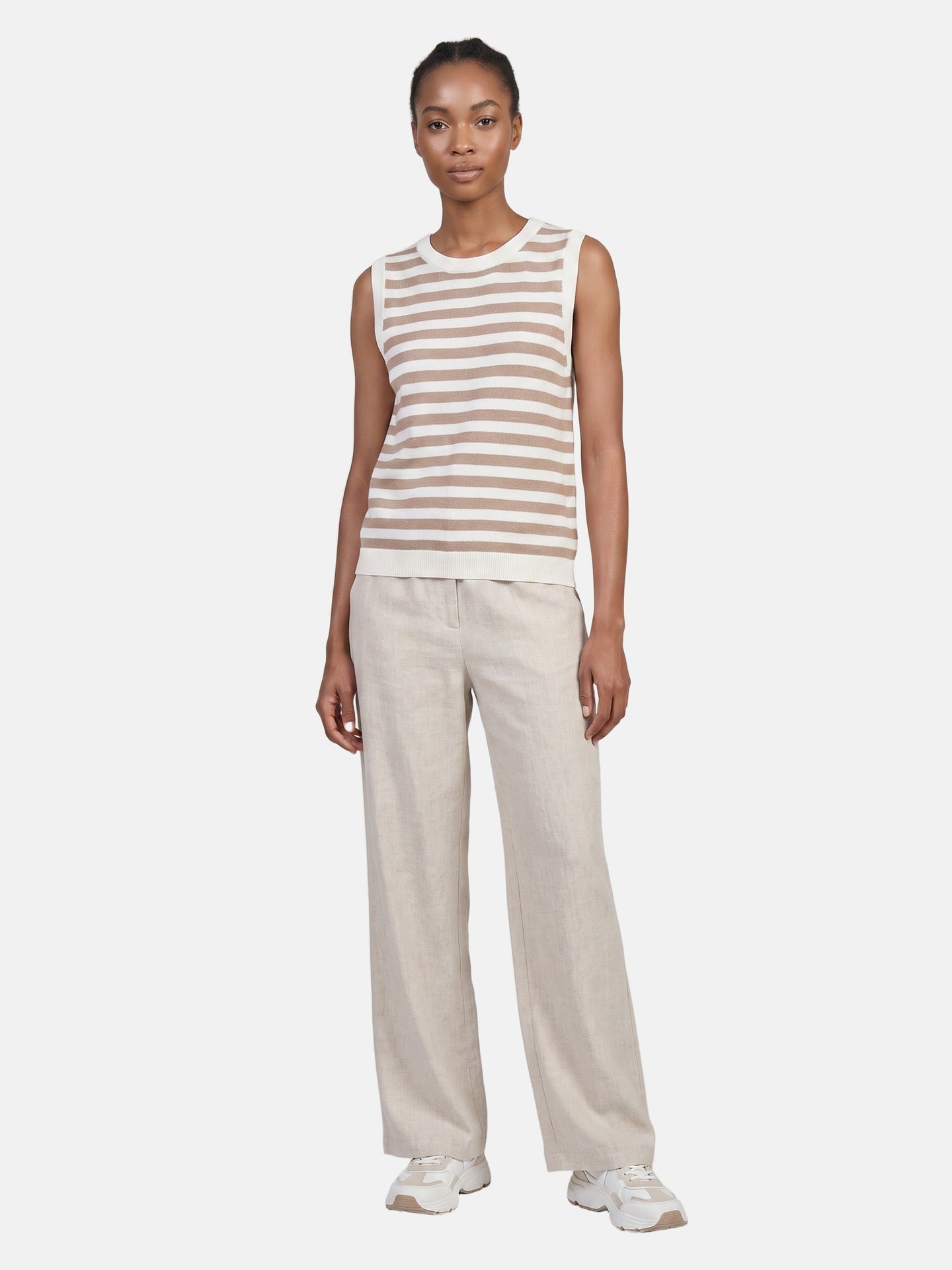 Top in 100% Viscosa Cammello