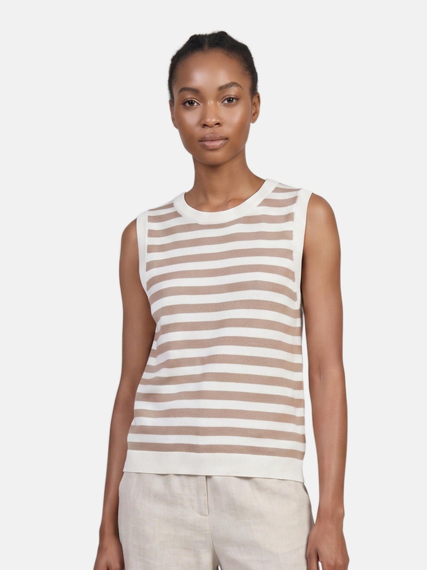 Top in 100% Viscosa Cammello