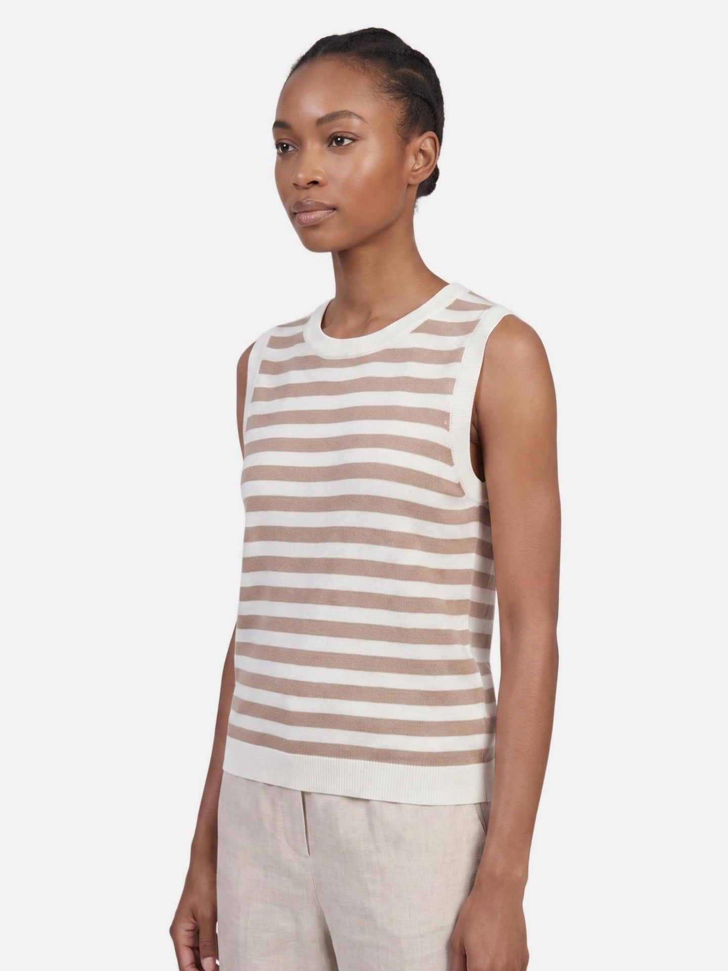 Top in 100% Viscosa Cammello