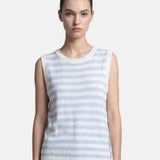 Top in 100% Viscosa Blu