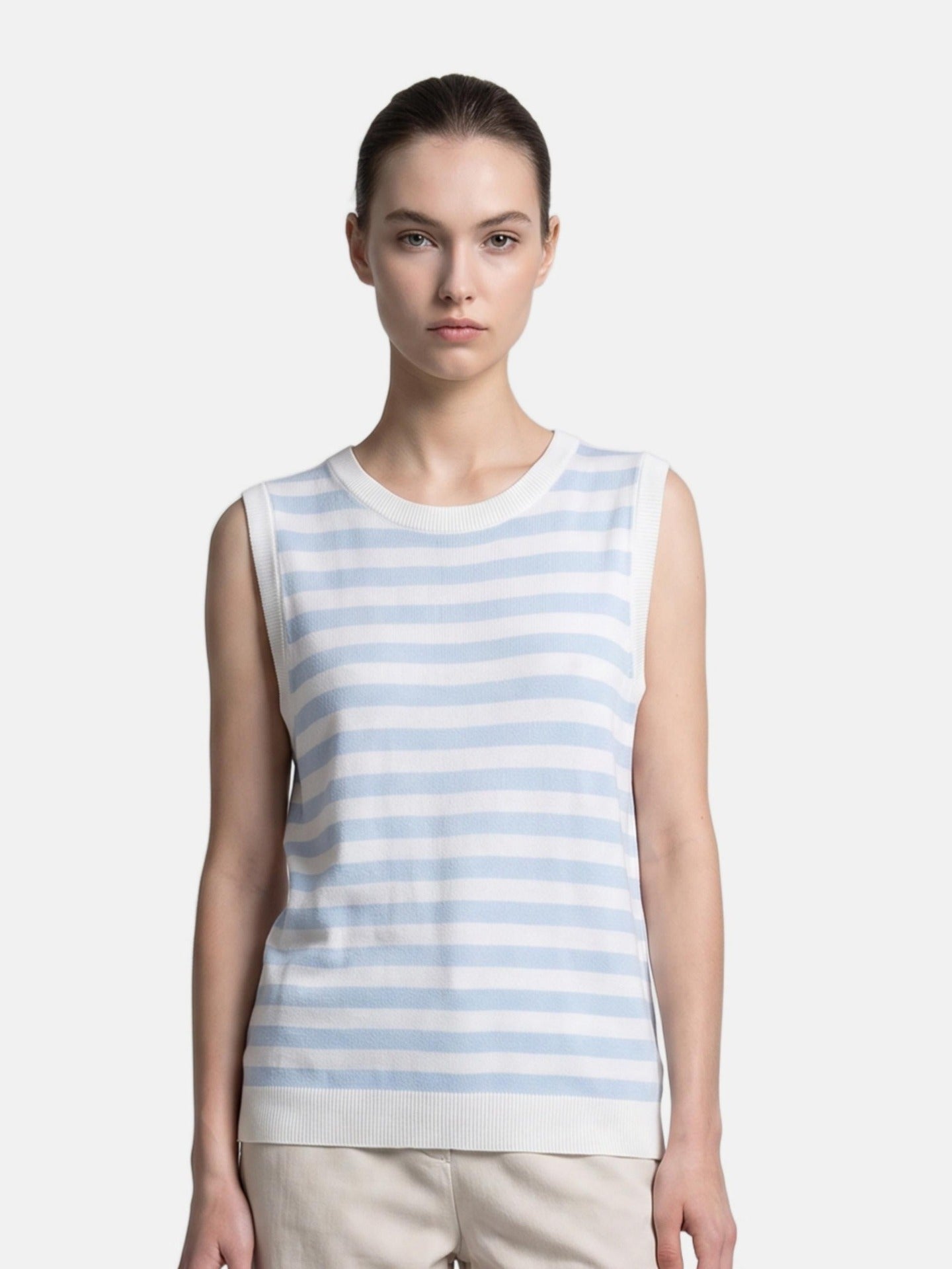 Top in 100% Viscosa Blu