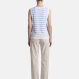 Top in 100% Viscosa Blu