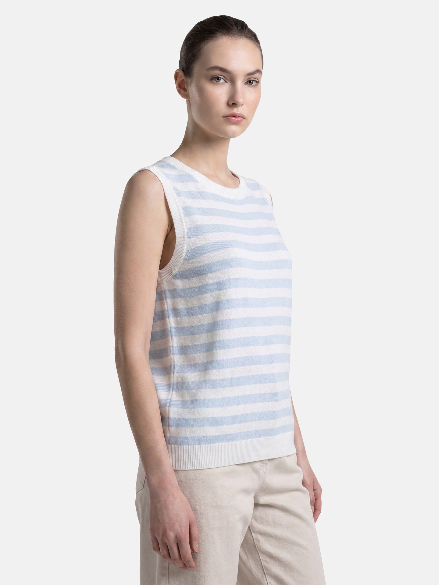 Top in 100% Viscosa Blu