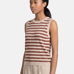 Top in 100% Viscosa Marrone