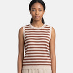 Top in 100% Viscosa Marrone