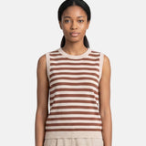Top in 100% Viscosa Marrone