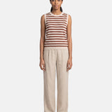 Top in 100% Viscosa Marrone