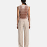 Top in 100% Viscosa Marrone