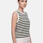 Top in 100% Viscosa Verde Militare