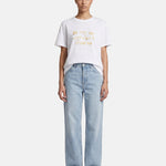 T-shirt in 83,4% Cotone 16,6% Poliammide Giallo
