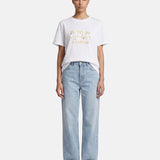 T-shirt in 83,4% Cotone 16,6% Poliammide Giallo