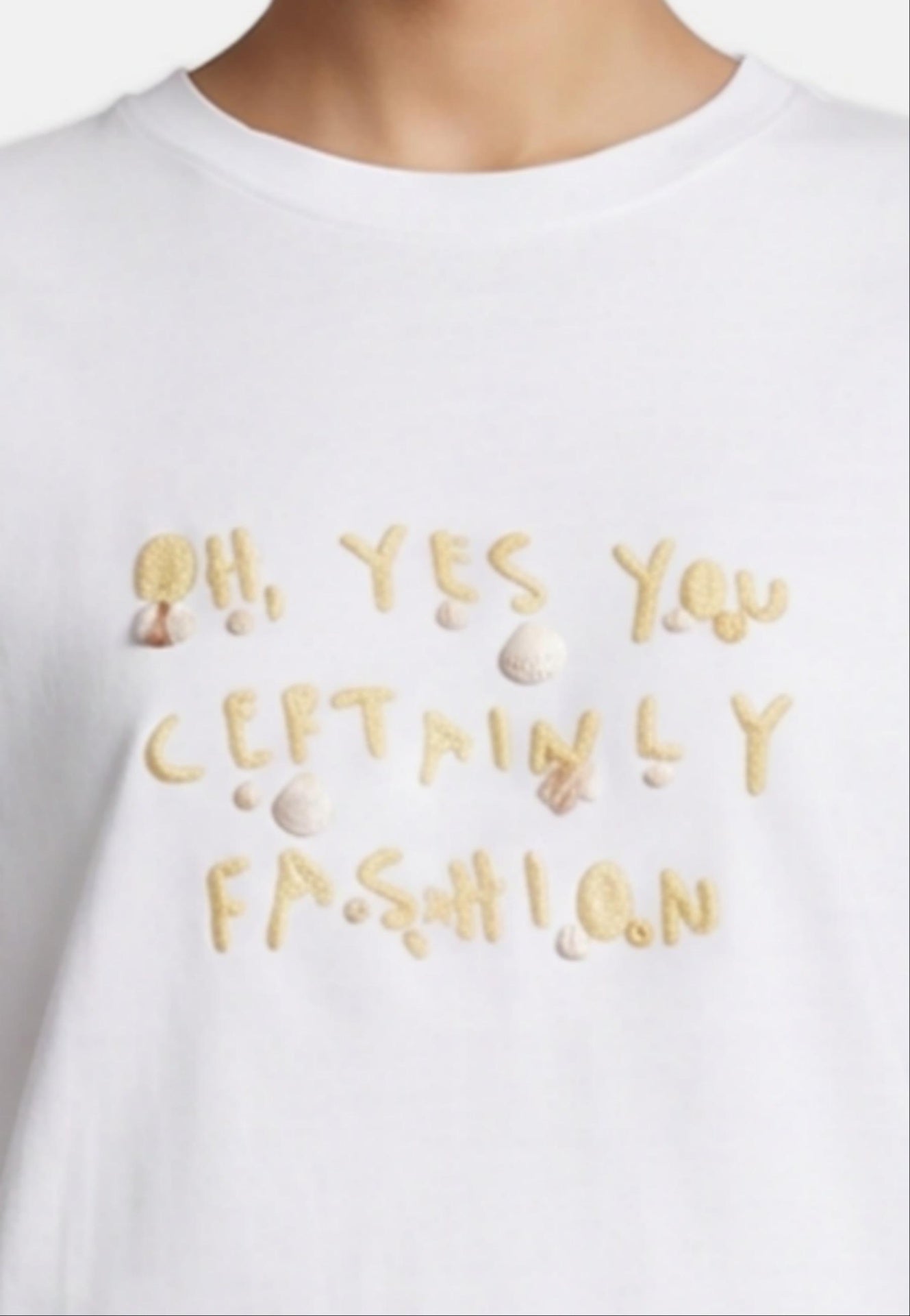 T-shirt in 83,4% Cotone 16,6% Poliammide Giallo