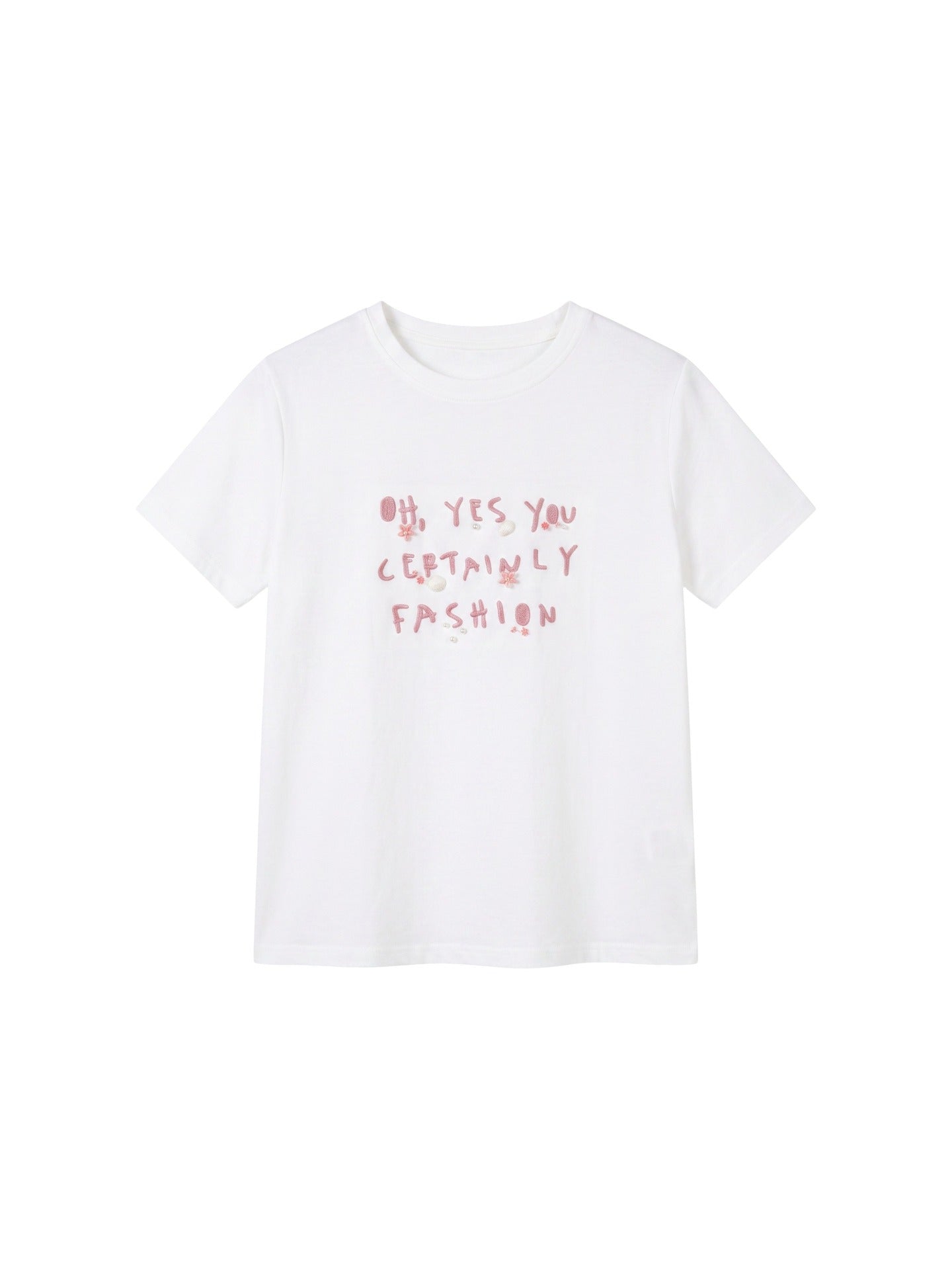 T-shirt in 83,4% Cotone 16,6% Poliammide Rosa