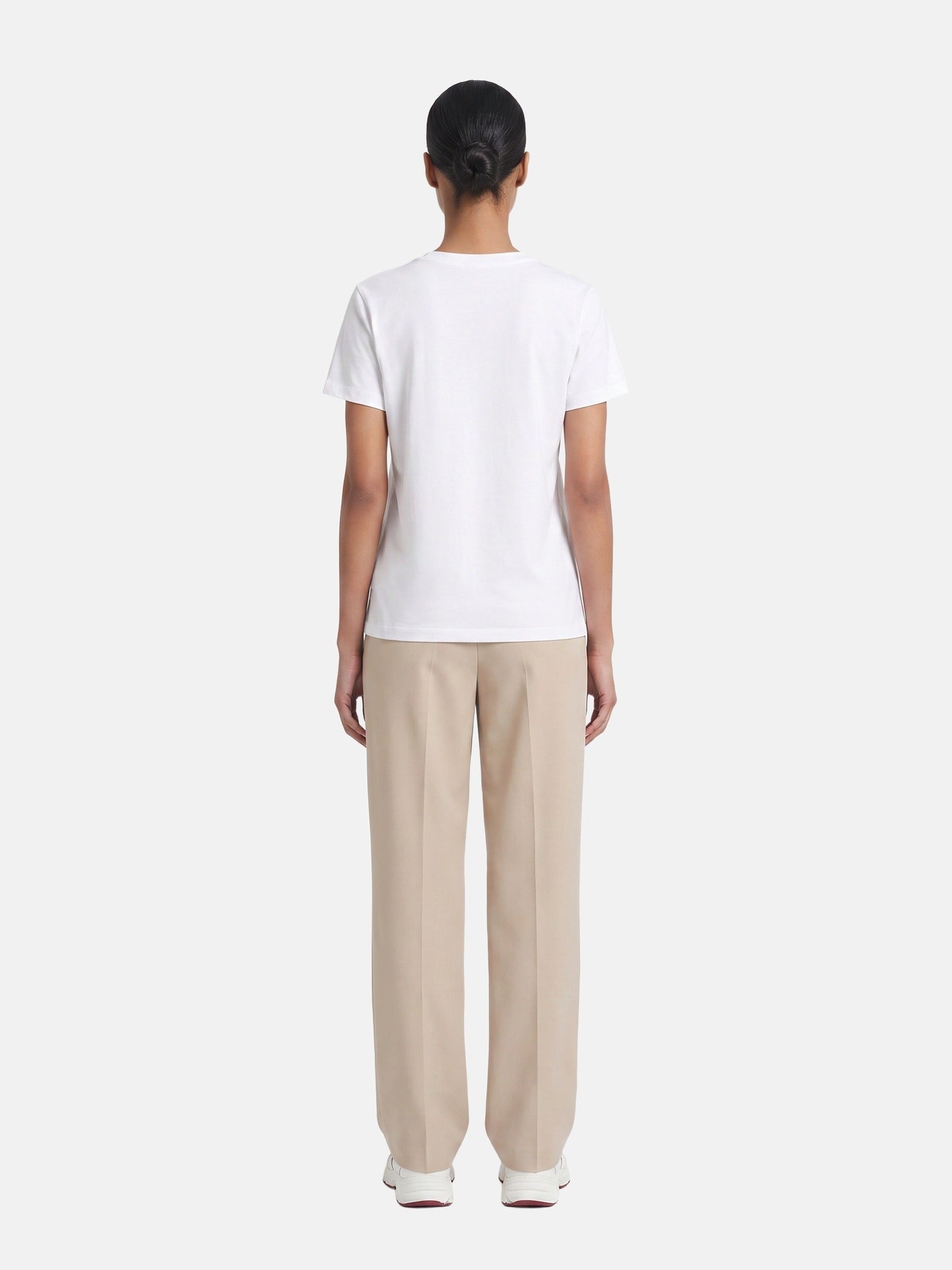 T-shirt in 83,4% Cotone 16,6% Poliammide Bianco