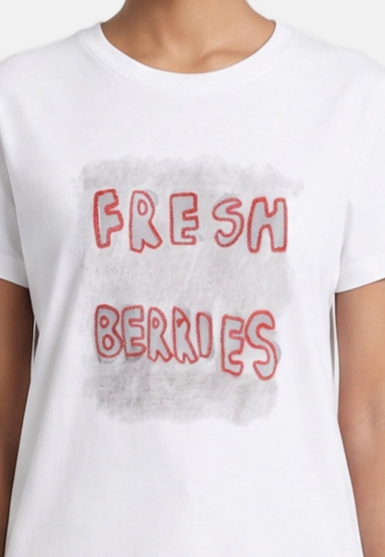 T-shirt in 83,4% Cotone 16,6% Poliammide Bianco