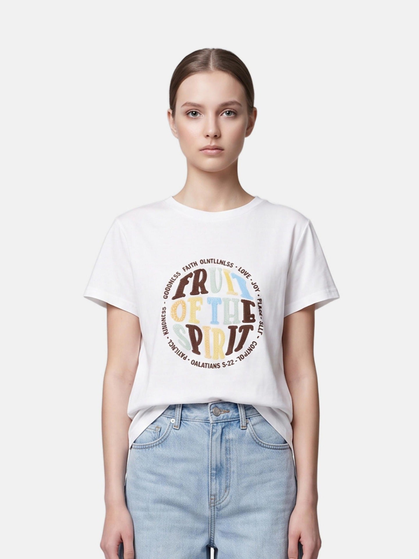 T-shirt in 83,4% Cotone 16,6% Poliammide Bianco