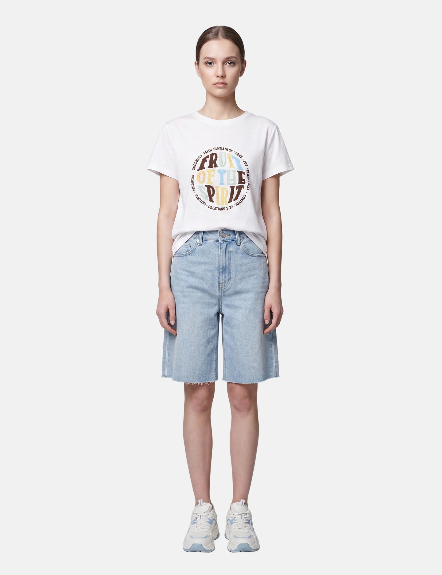 T-shirt in 83,4% Cotone 16,6% Poliammide Bianco