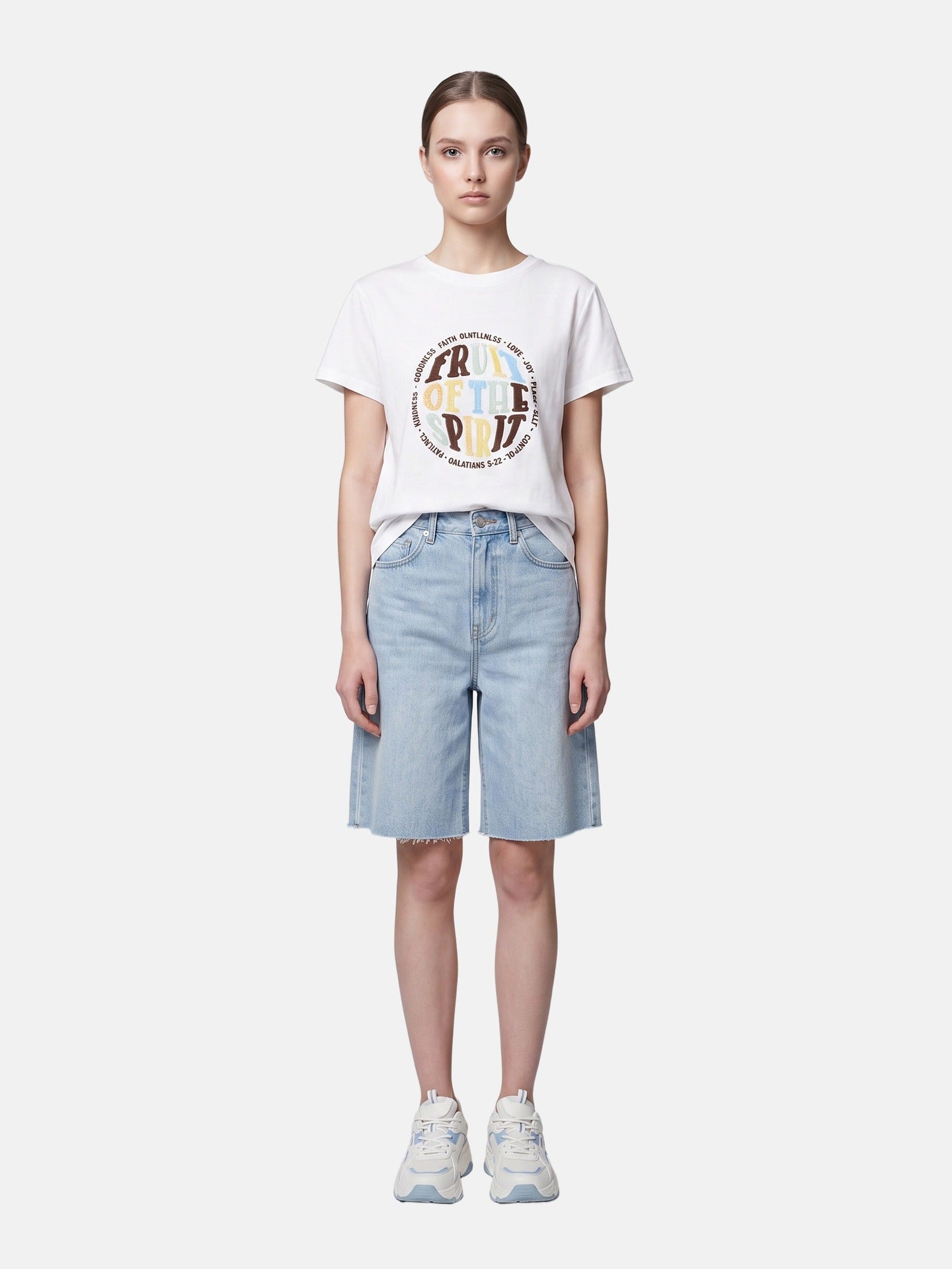 T-shirt in 83,4% Cotone 16,6% Poliammide Bianco