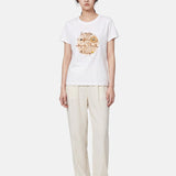 T-shirt in 83,4% Cotone 16,6% Poliammide Bianco