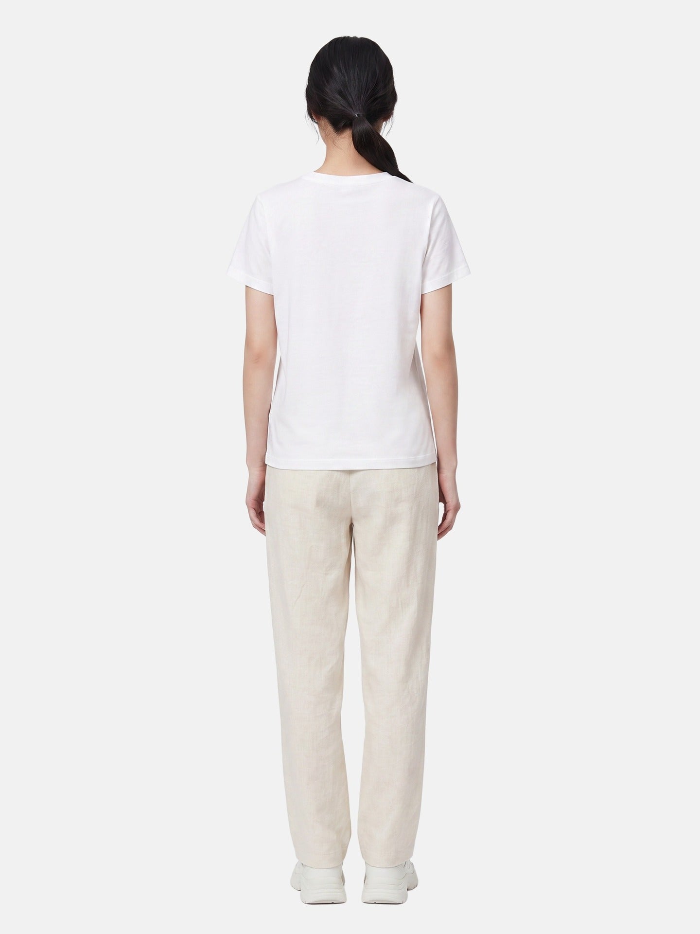 T-shirt in 83,4% Cotone 16,6% Poliammide Bianco