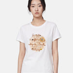 T-shirt in 83,4% Cotone 16,6% Poliammide Bianco