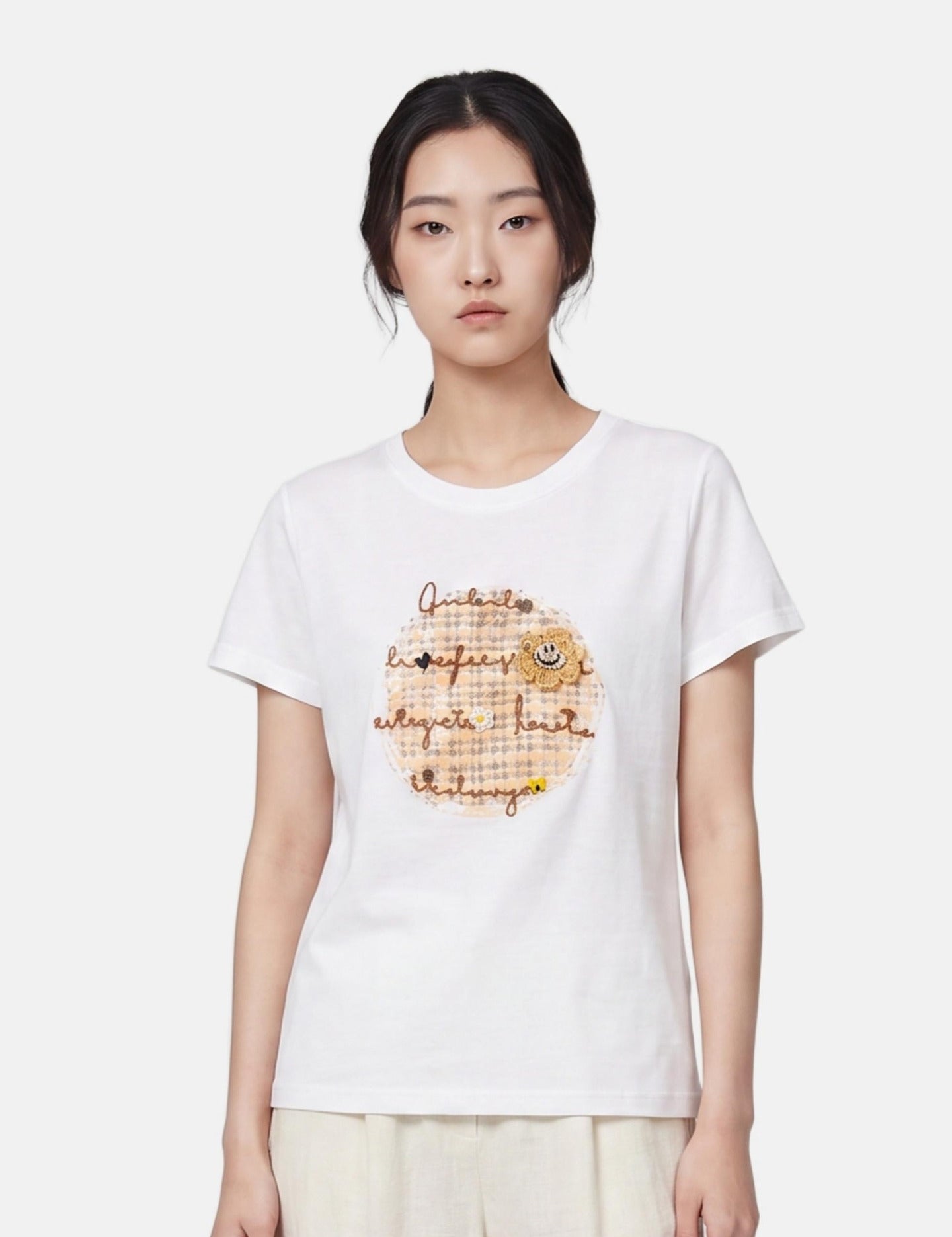 T-shirt in 83,4% Cotone 16,6% Poliammide Bianco