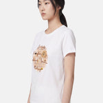 T-shirt in 83,4% Cotone 16,6% Poliammide Bianco