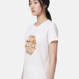 T-shirt in 83,4% Cotone 16,6% Poliammide Bianco