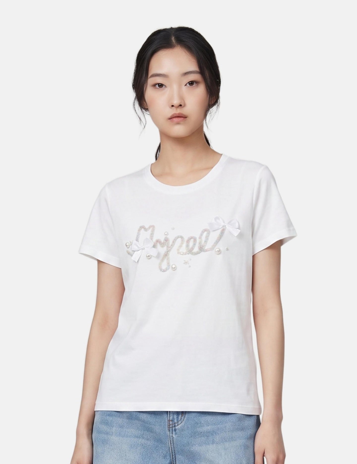 T-shirt in 83,4% Cotone 16,6% Poliammide Bianco