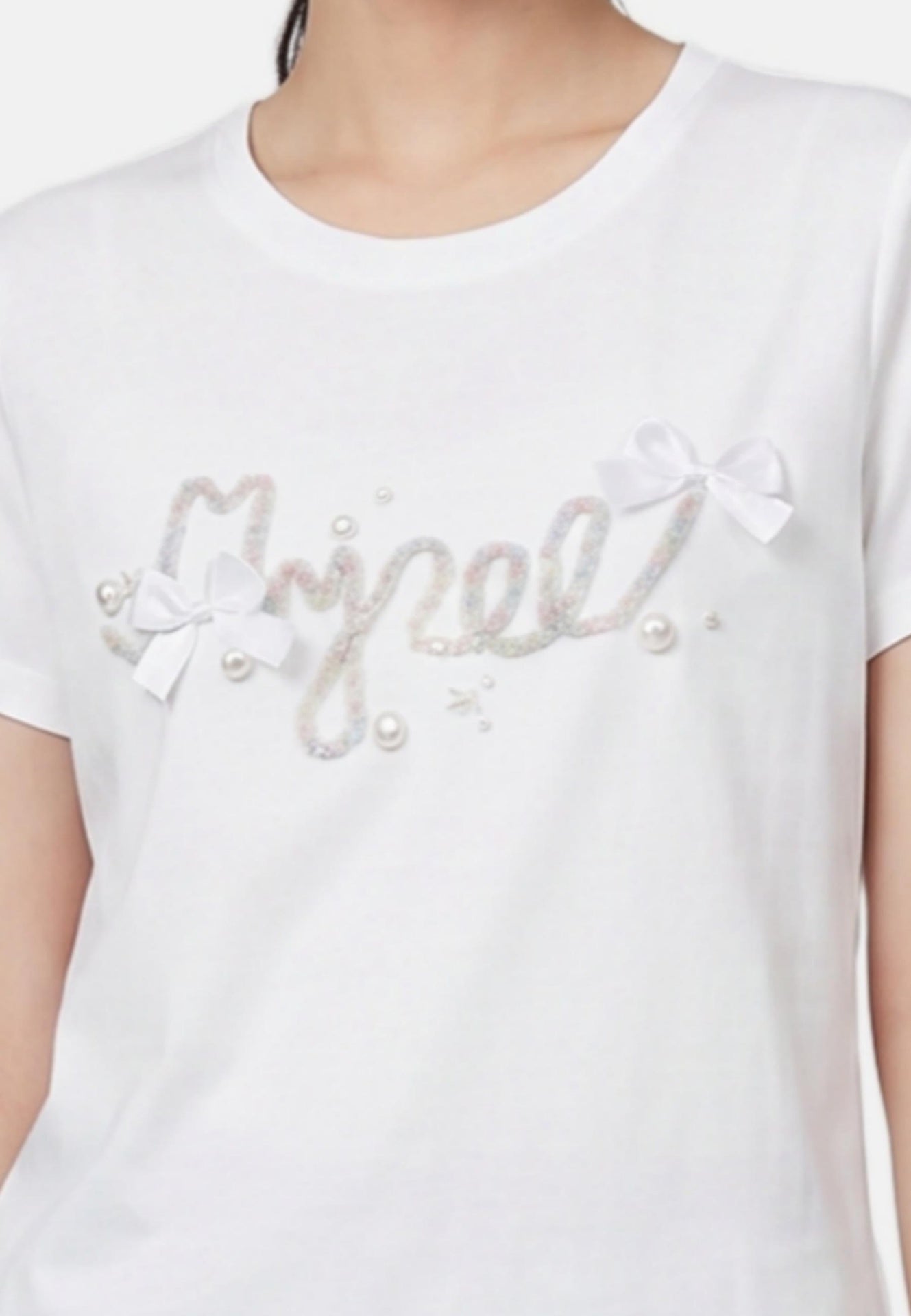 T-shirt in 83,4% Cotone 16,6% Poliammide Bianco