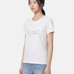 T-shirt in 83,4% Cotone 16,6% Poliammide Bianco